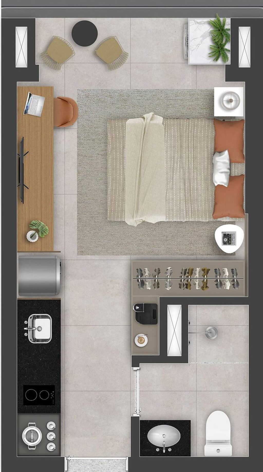 Apartamento, 1 quarto, 28 m² - Foto 9