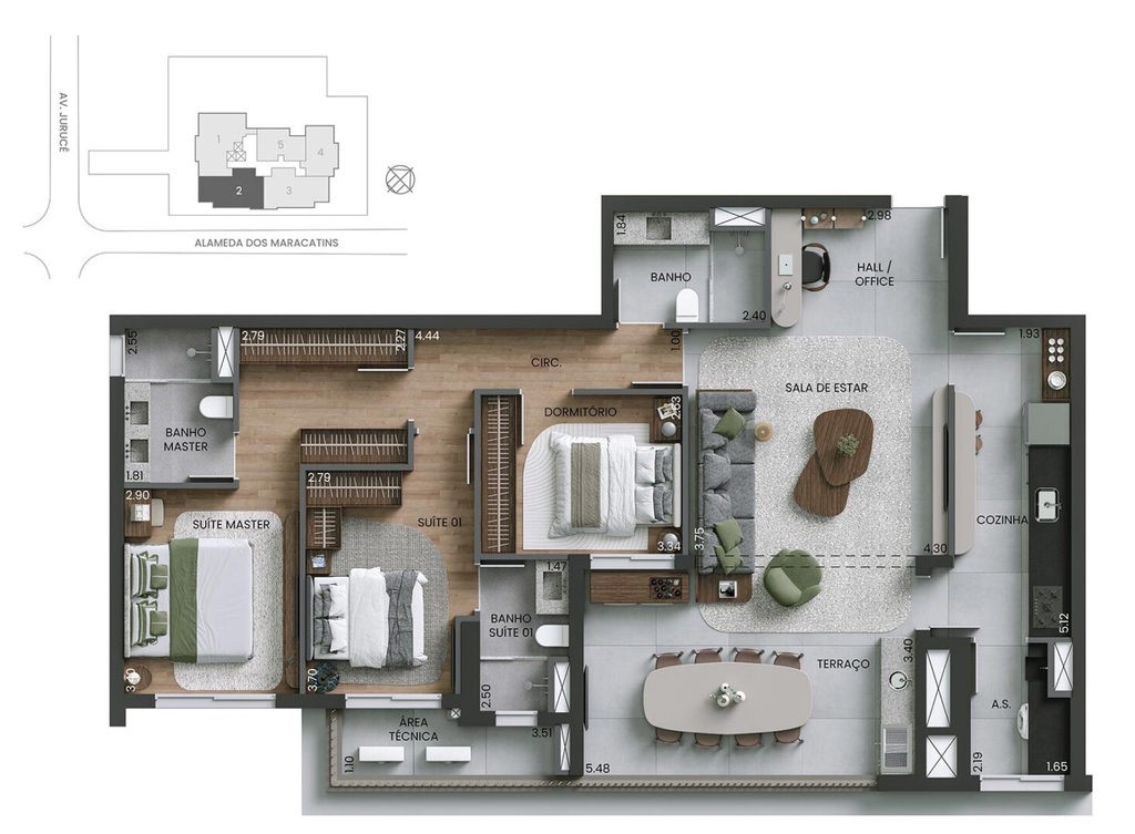 Apartamento, 3 quartos, 130 m² - Foto 35