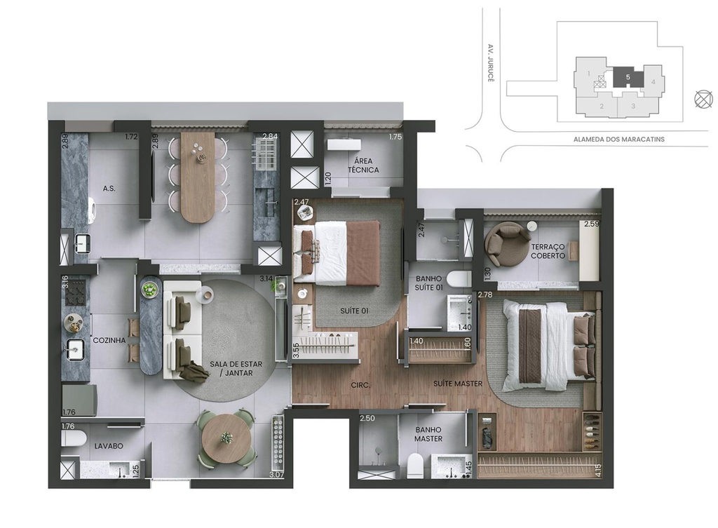 Apartamento, 3 quartos, 153 m² - Foto 34
