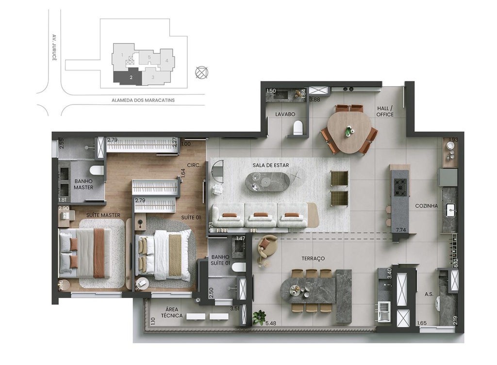 Apartamento, 3 quartos, 153 m² - Foto 36