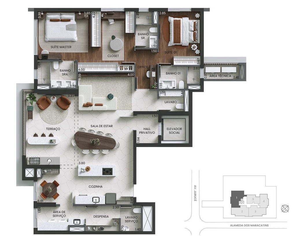 Apartamento, 3 quartos, 153 m² - Foto 39