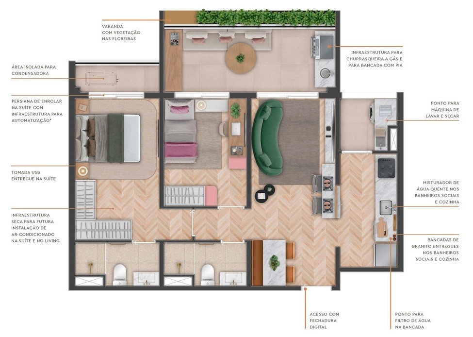 Apartamento, 2 quartos, 68 m² - Foto 49