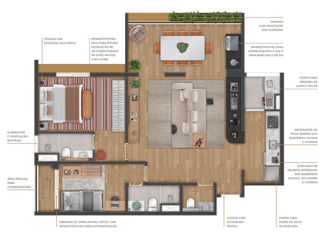 Apartamento, 3 quartos, 87 m² - Foto 52