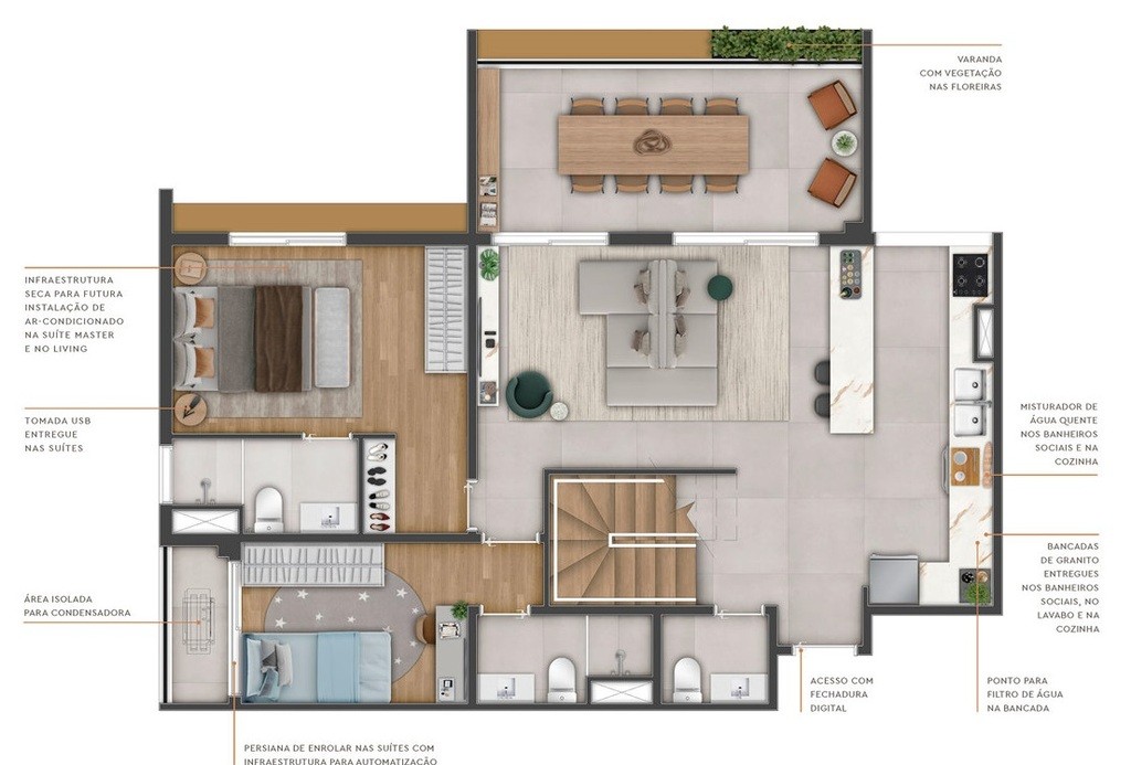Apartamento, 3 quartos, 87 m² - Foto 53