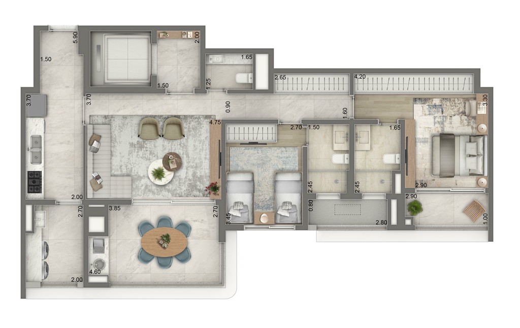 Apartamento, 4 quartos, 190 m² - Foto 21