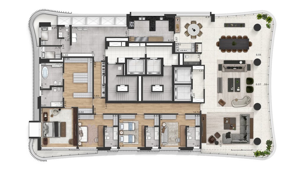 Apartamento, 4 quartos, 541 m² - Foto 21