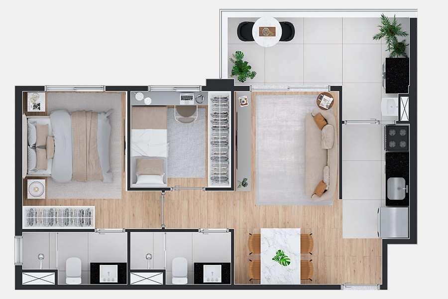 Apartamento, 2 quartos, 50 m² - Foto 23