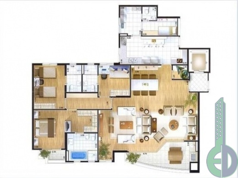 Apartamento, 4 quartos, 178 m² - Foto 9