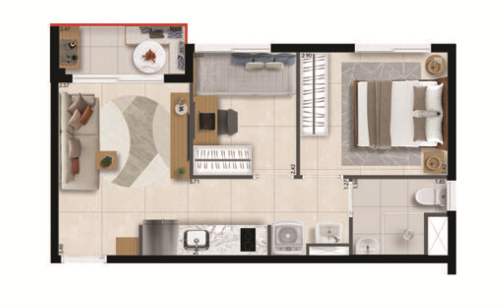 Apartamento, 2 quartos, 34 m² - Foto 15