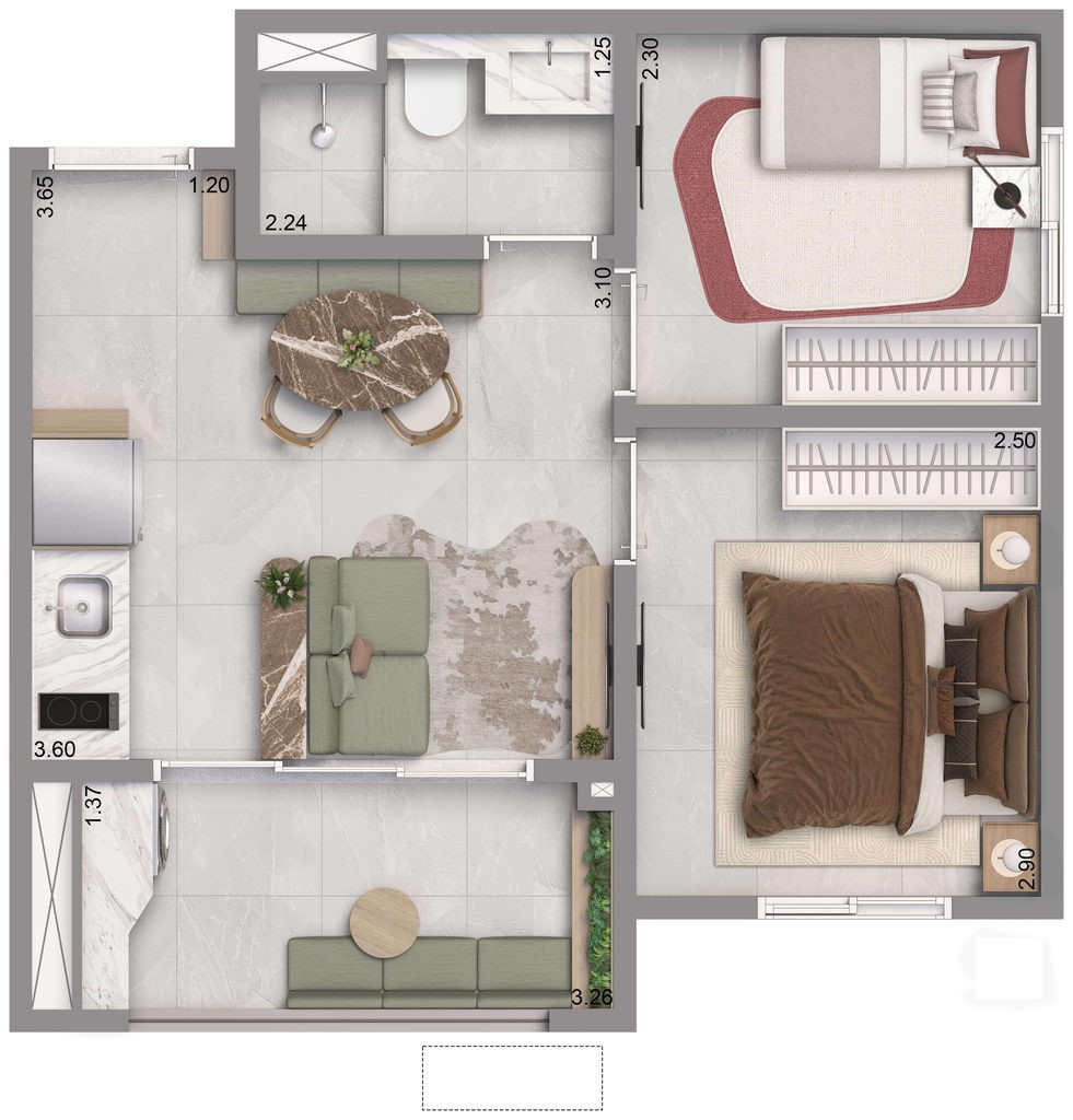 Apartamento, 1 quarto, 24 m² - Foto 23