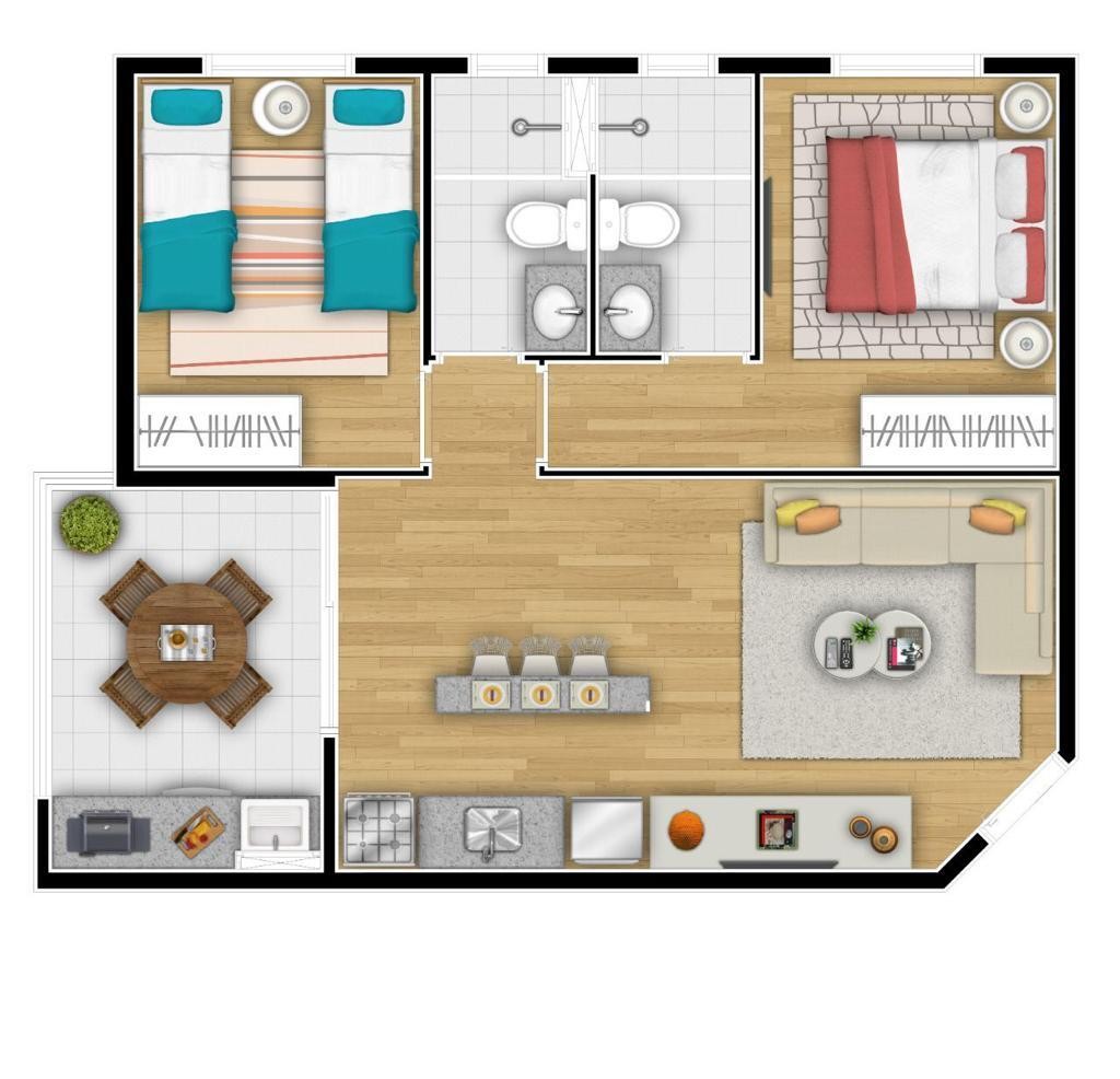Apartamento, 2 quartos, 55 m² - Foto 38