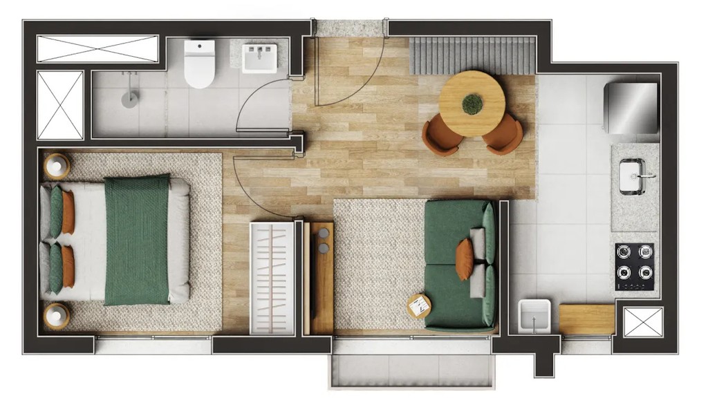 Apartamento, 2 quartos, 45 m² - Foto 18