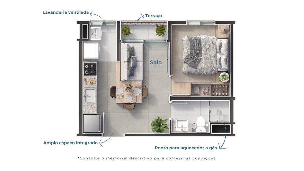 Apartamento, 1 quarto, 27 m² - Foto 10