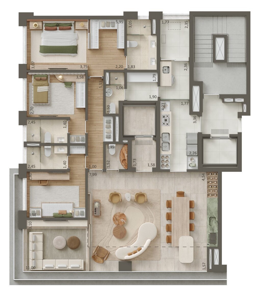 Apartamento, 3 quartos, 180 m² - Foto 26
