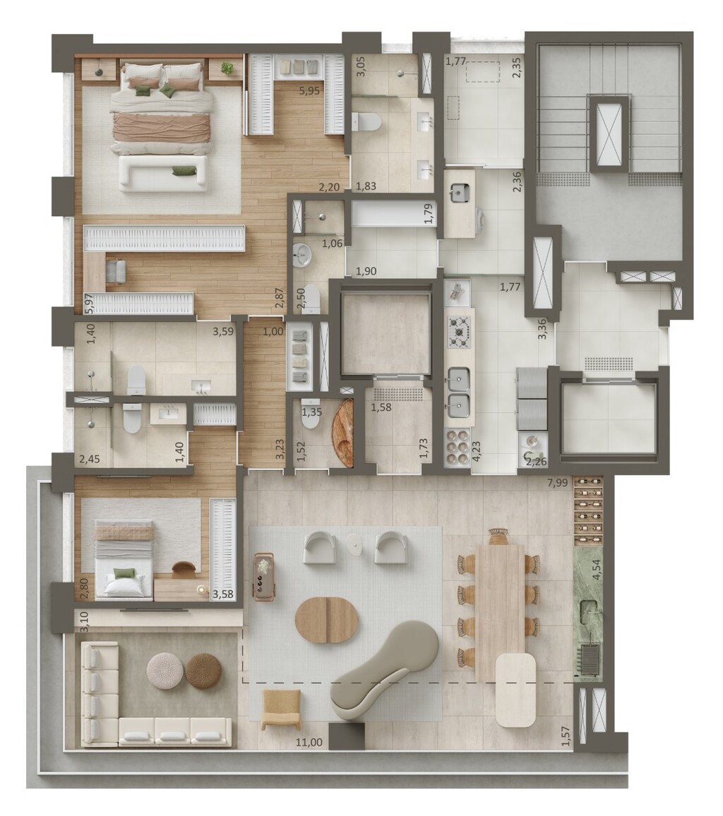 Apartamento, 4 quartos, 361 m² - Foto 28