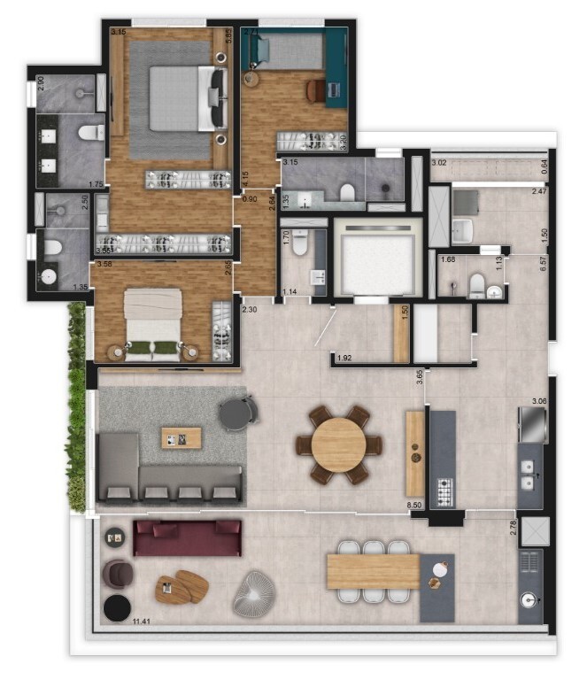 Apartamento, 3 quartos, 181 m² - Foto 23
