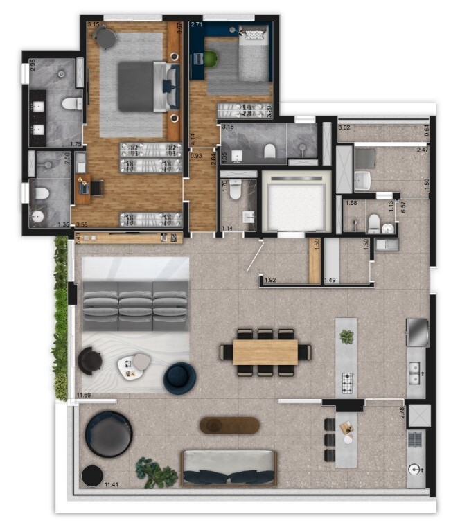Apartamento, 3 quartos, 181 m² - Foto 24
