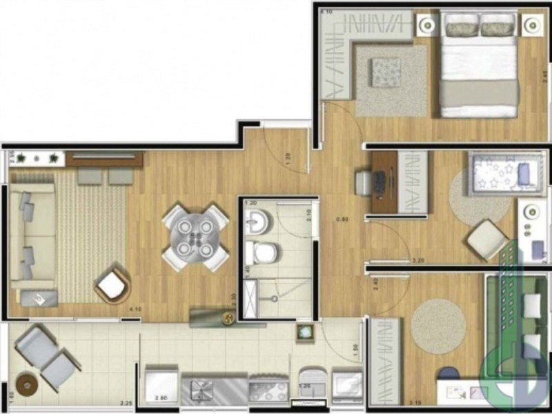 Apartamento, 2 quartos, 51 m² - Foto 5