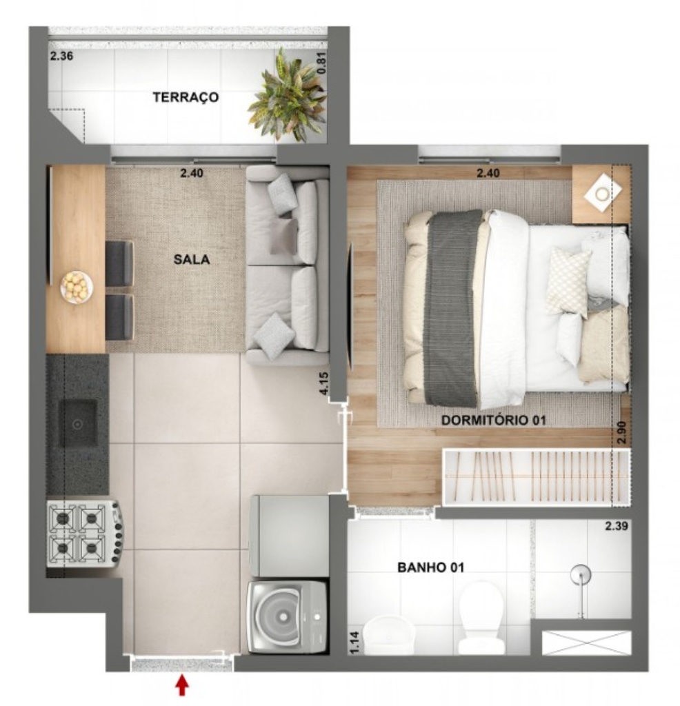 Apartamento, 2 quartos, 52 m² - Foto 13