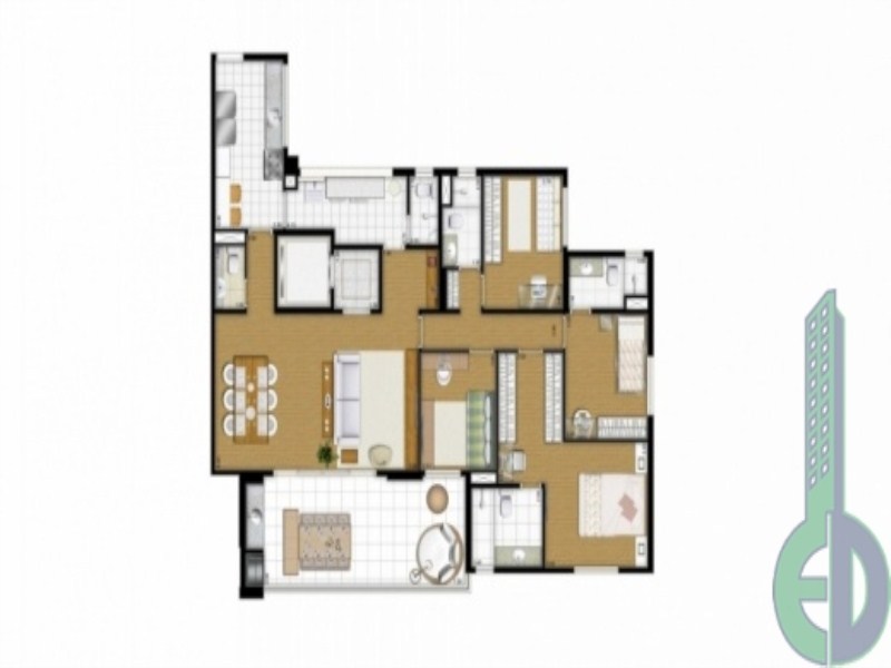 Apartamento, 3 quartos, 155 m² - Foto 3