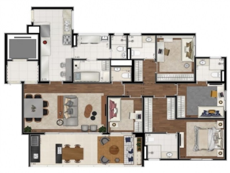 Apartamento, 3 quartos, 141 m² - Foto 8