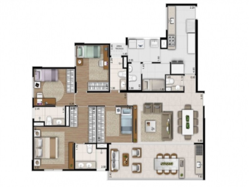 Apartamento, 4 quartos, 135 m² - Foto 4