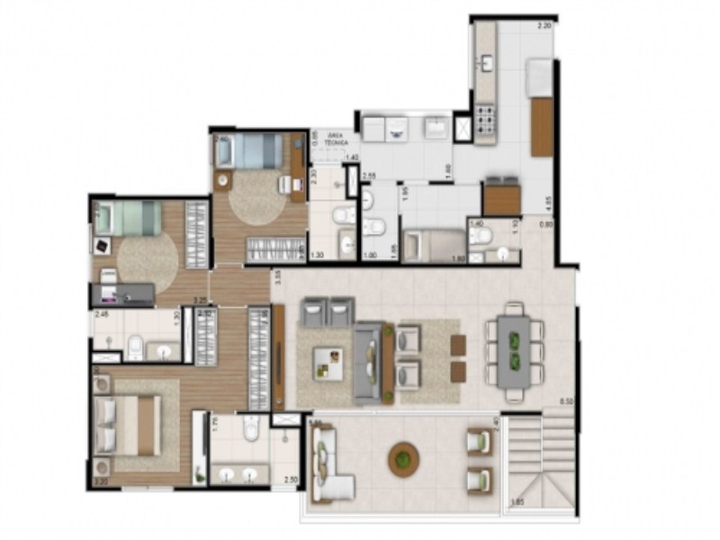 Apartamento, 4 quartos, 135 m² - Foto 9