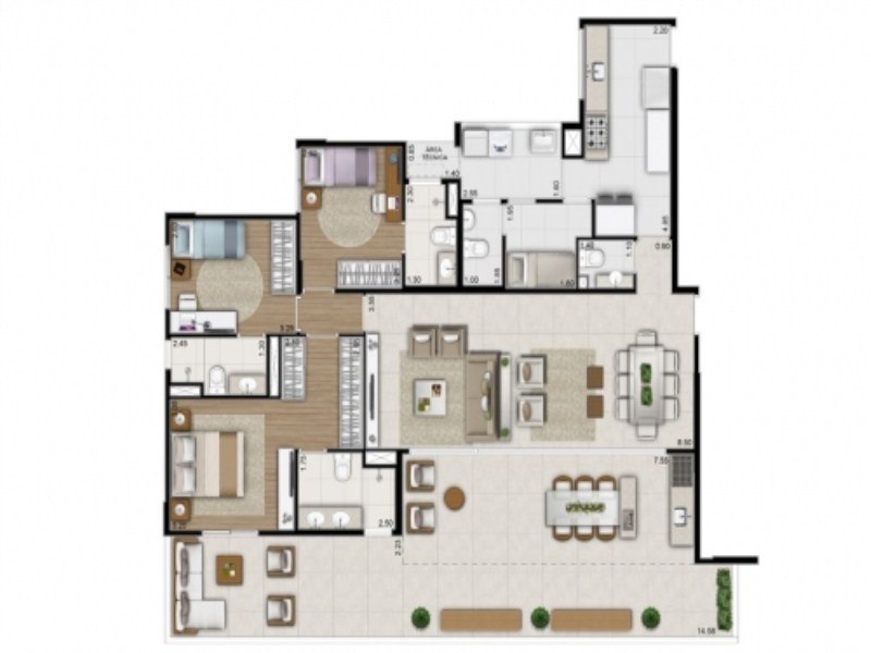Apartamento, 4 quartos, 135 m² - Foto 15
