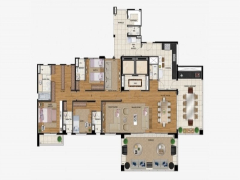 Apartamento, 4 quartos, 260 m² - Foto 2