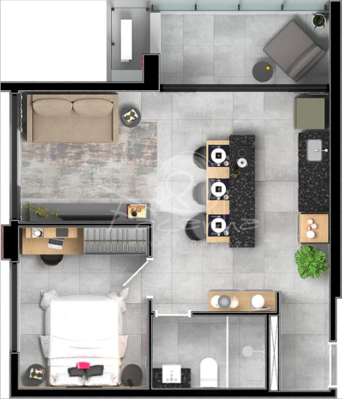 Apartamento para alugar com 1 quarto, 44m² - Foto 22