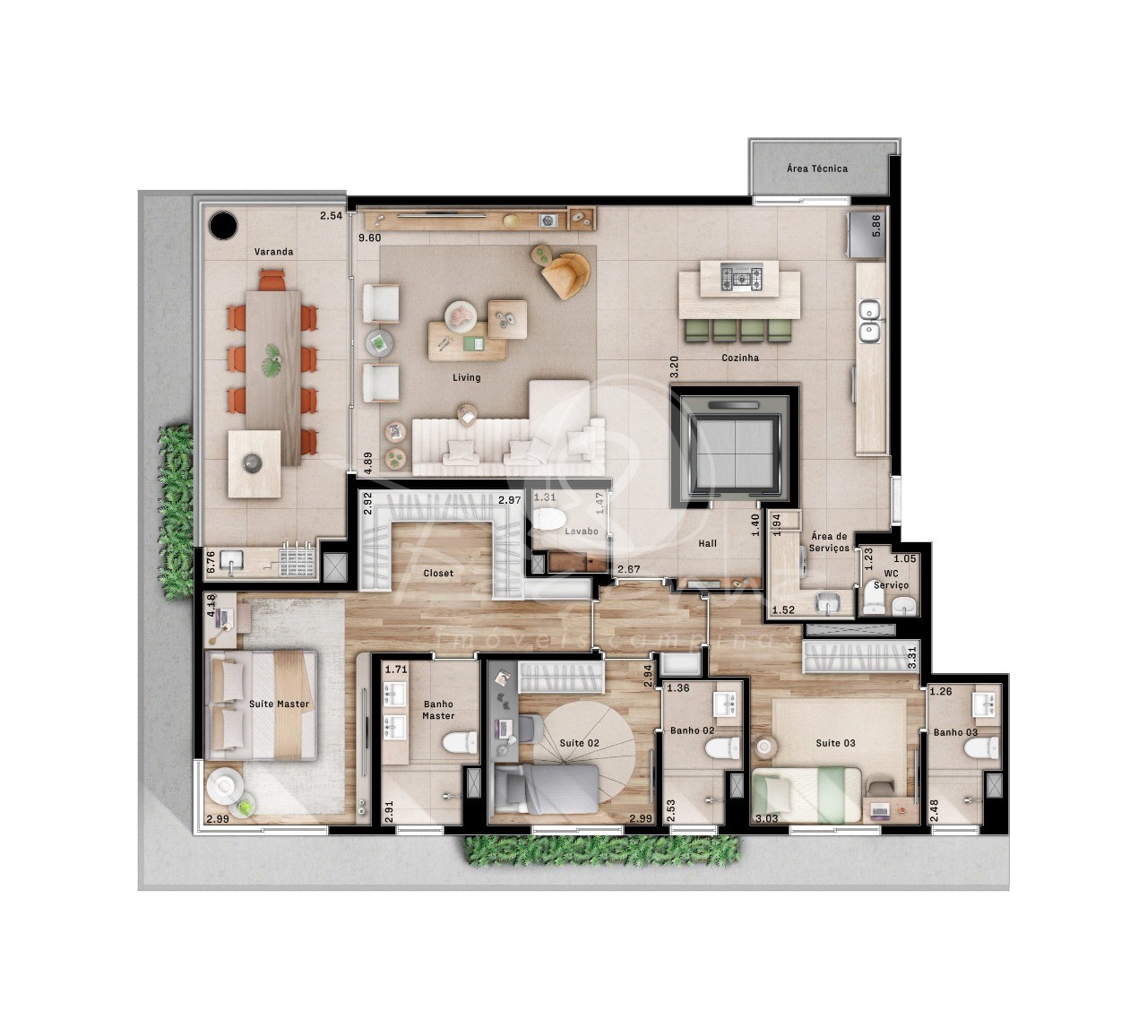 Apartamento, 3 quartos, 156 m² - Foto 24