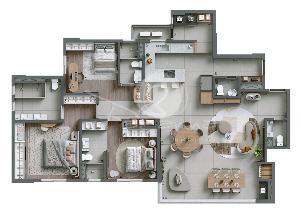 Apartamento, 3 quartos, 150 m² - Foto 9