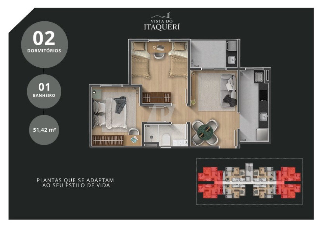 Apartamento, 2 quartos - Foto 8