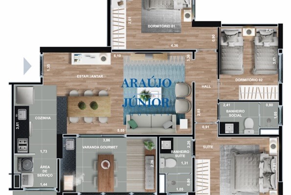 Apartamento, 3 quartos, 82 m² - Foto 10