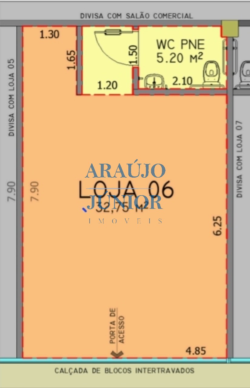 Loja-Salão, 37 m² - Foto 3
