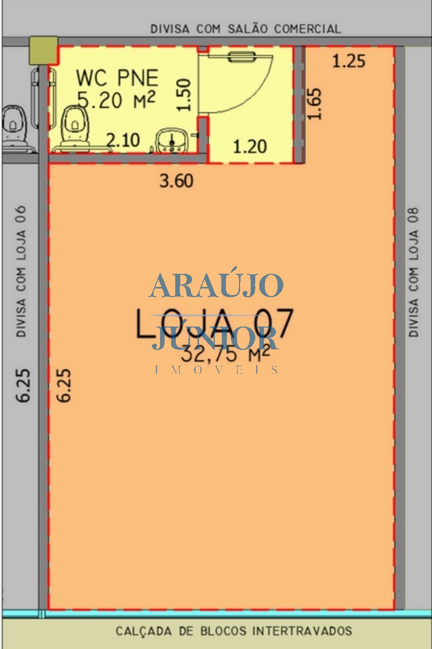 Loja-Salão, 37 m² - Foto 2