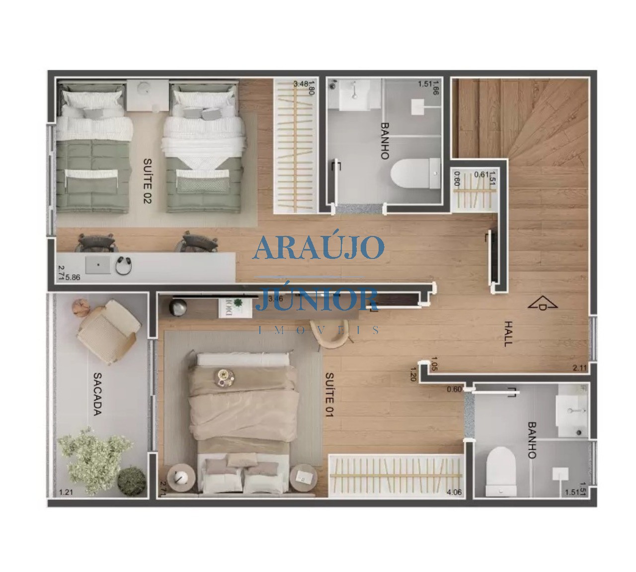 Casa, 2 quartos, 83 m² - Foto 21