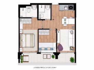 Apartamento, 2 quartos, 48 m² - Foto 8