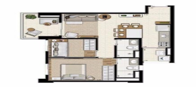 Apartamento, 2 quartos, 62 m² - Foto 4