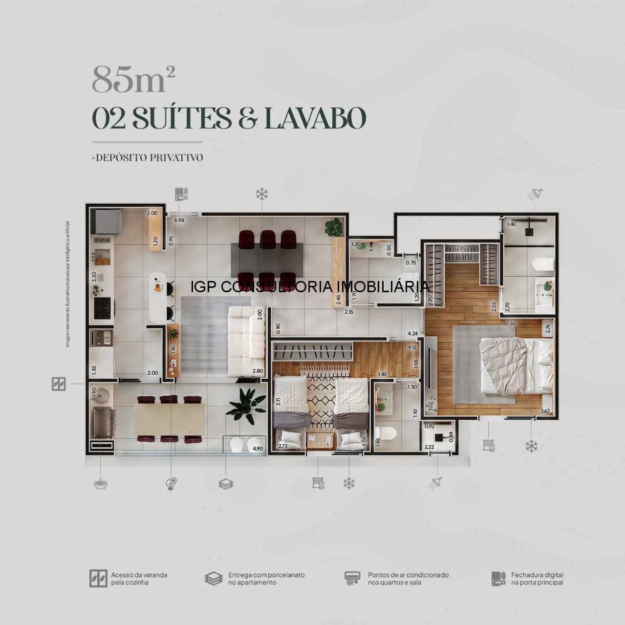 Apartamento, 2 quartos, 85 m² - Foto 5