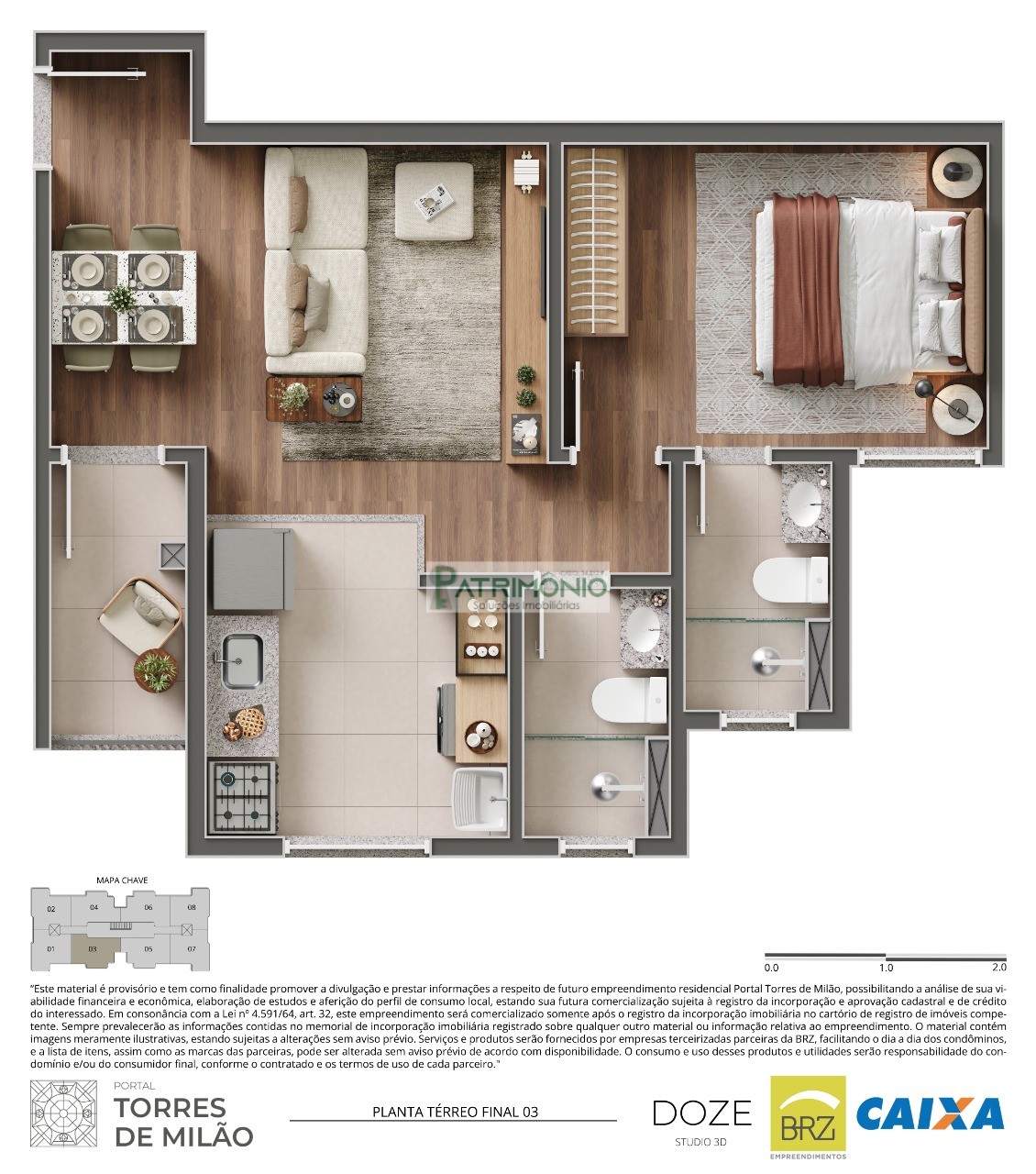 Apartamento, 2 quartos, 53 m² - Foto 2