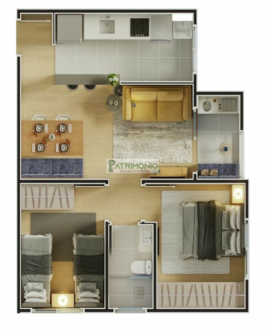 Apartamento, 2 quartos, 49 m² - Foto 6