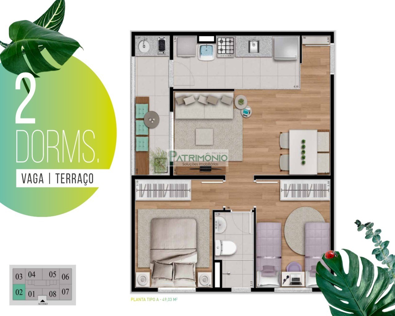 Apartamento, 2 quartos, 49 m² - Foto 25