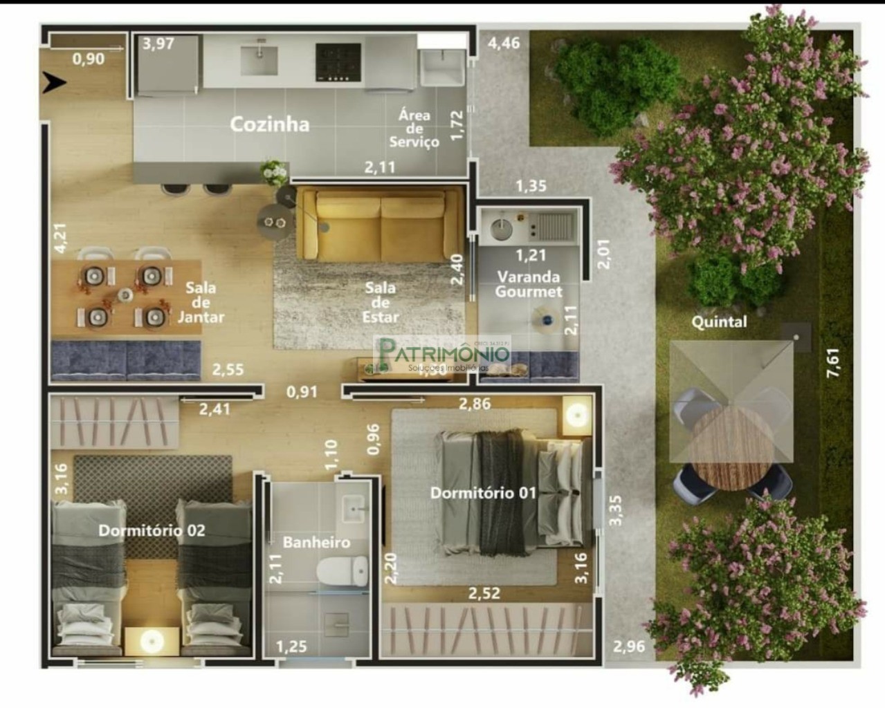 Apartamento, 2 quartos, 49 m² - Foto 9