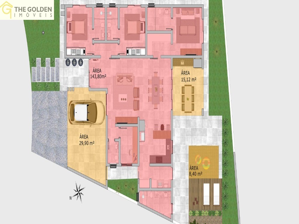 Casa de Condomínio, 3 quartos - Foto 3