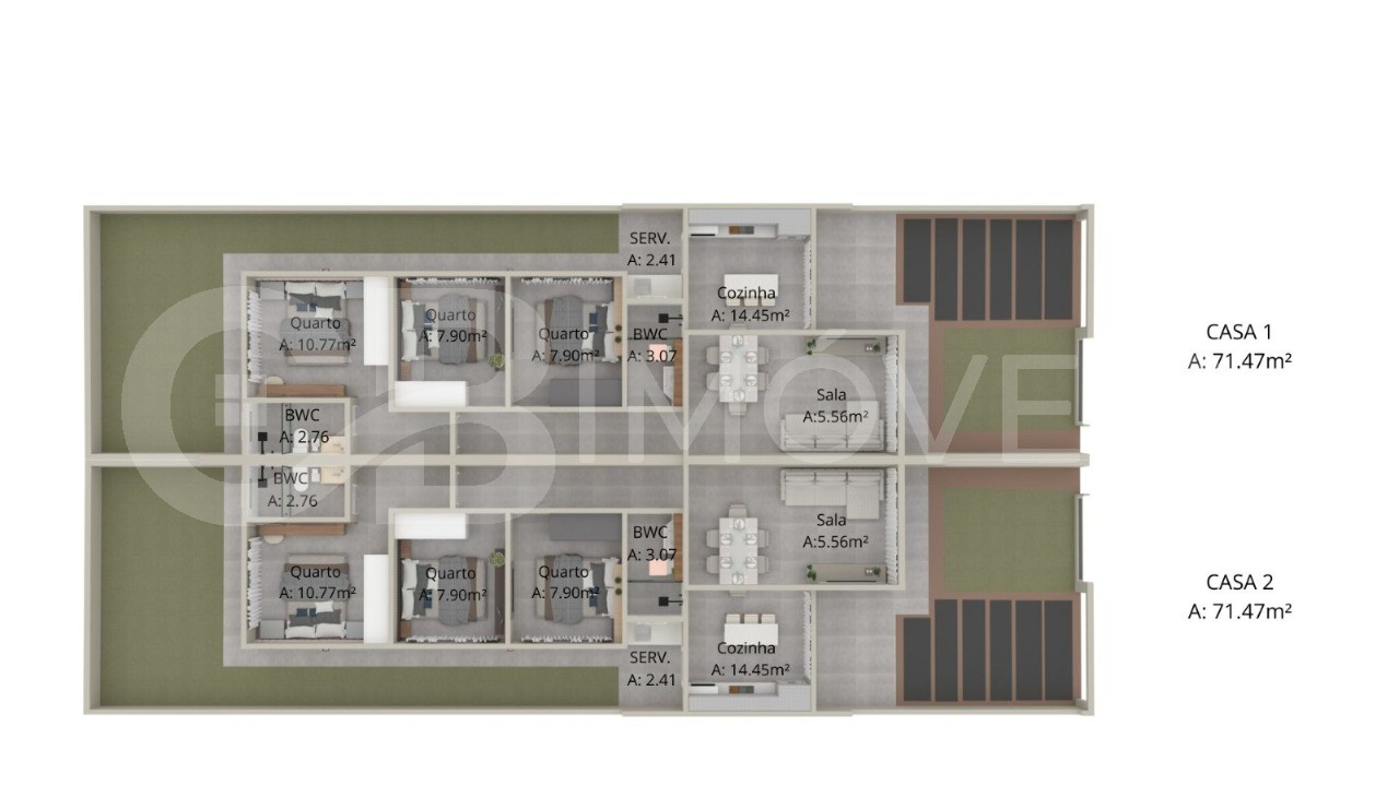 Casa, 3 quartos - Foto 21