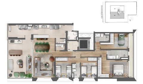 Apartamento, 4 quartos, 174 m² - Foto 22