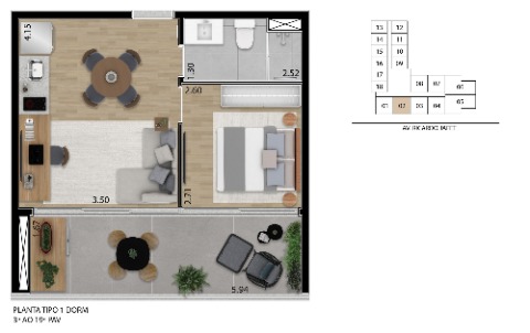 Apartamento, 1 quarto, 40 m² - Foto 20