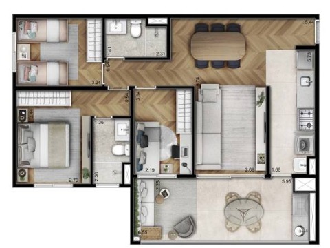 Apartamento, 3 quartos, 86 m² - Foto 24