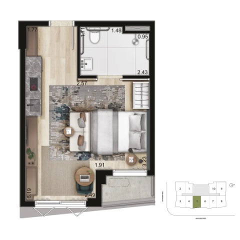 Apartamento, 1 quarto, 29 m² - Foto 20